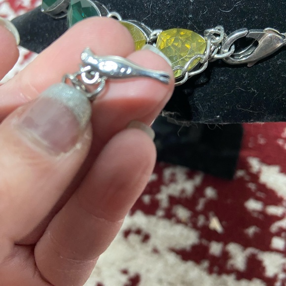 Chloe & Isabel Faux Crystal Silver Tone Statement Necklace - Picture 5 of 7